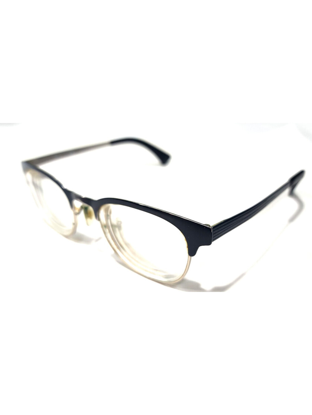 Ray Ban RB6317 2832 Black Silver Metal Round Eyeglasses 49-20 140 WBR